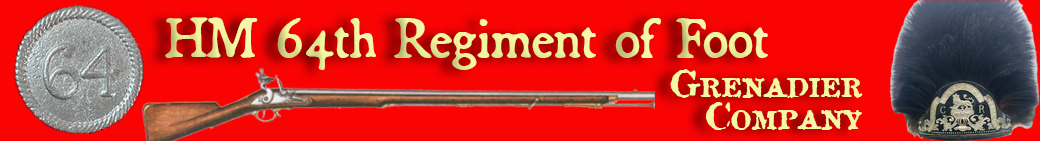 64th Rgt of Foot site Lights banner