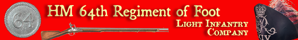 64th Rgt of Foot site Lights banner